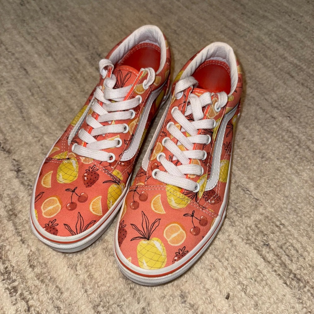 Excellent Condition Old Skool Citus Fruit Vans Big Kid Juniors
